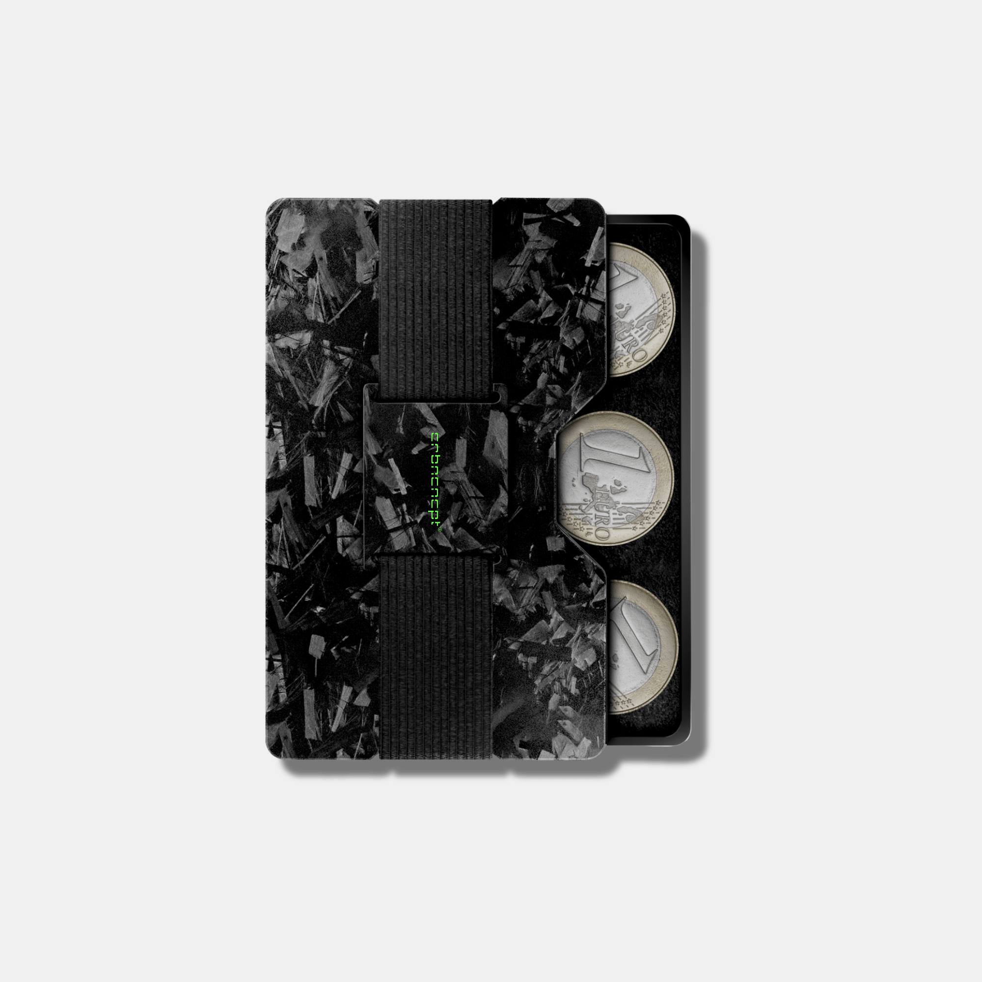 Forged Carbon Kartenetui | Münzfach | Geldband | RFID - CRBNCNCPT