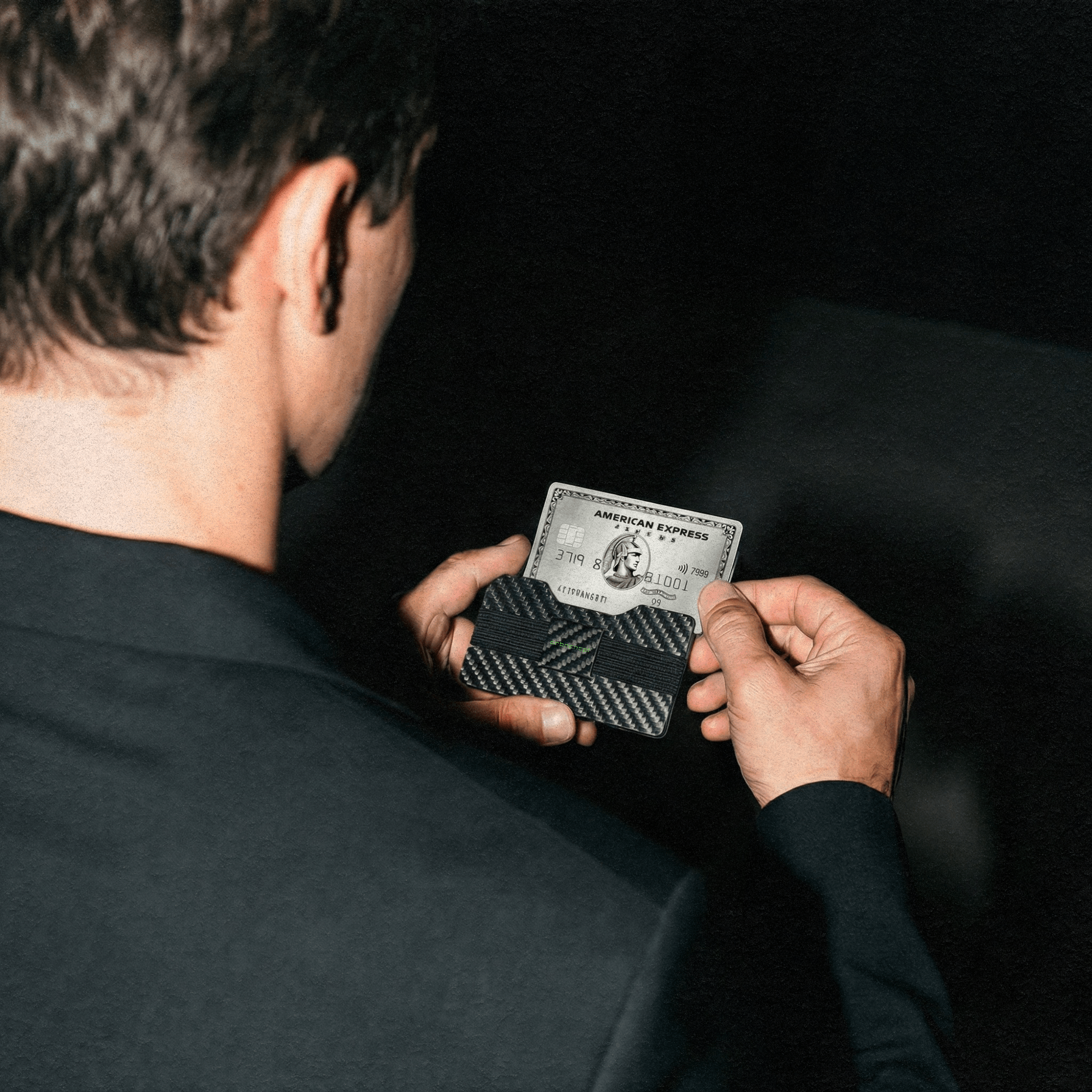 Carbon Fiber Kartenetui | Münzfach | Geldband | RFID - CRBNCNCPT